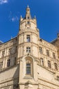 Corner tower of the historic castle in Schwerin