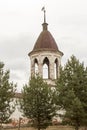 Corner tower of Monastery of Archangel Michael, Yuryev-Polsky, Russia Royalty Free Stock Photo