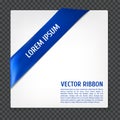 Corner vector ribbon Royalty Free Stock Photo