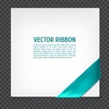 Corner vector ribbon Royalty Free Stock Photo