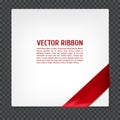 Corner vector ribbon Royalty Free Stock Photo