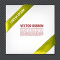 Corner vector ribbon Royalty Free Stock Photo