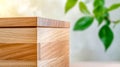 Corner of wooden drawer showing precise hand crafted details
