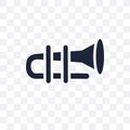 cornet transparent icon. cornet symbol design from Music collect Royalty Free Stock Photo