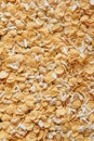 Cornflakes background with almond and texture.
