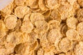 cornflakes background close up Royalty Free Stock Photo