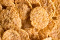 cornflakes background close up Royalty Free Stock Photo