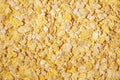 Cornflakes background, lots of golden corn flakes Royalty Free Stock Photo