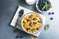 cornflakes bowl breakfast food and snack for healthy food concept, morning breakfast fresh whole grain cereal Royalty Free Stock Photo