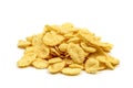 Cornflakes isolated close up Royalty Free Stock Photo