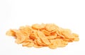 Cornflakes isolated on white background Royalty Free Stock Photo