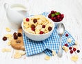 Cornflakes with milk Royalty Free Stock Photo