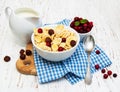 Cornflakes with milk Royalty Free Stock Photo