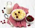 Cornflakes with milk Royalty Free Stock Photo