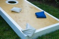 Cornhole Game Board Close-Up