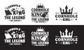 Cornhole king the legend has arrived t-shirt design, Cornhole typography t-shirt vector. Royalty Free Stock Photo