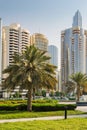 The Cornich in Abu Dhabi Royalty Free Stock Photo