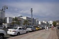 Mosque and corniche in Mutrah, Muscat, Oman Royalty Free Stock Photo