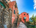 Corniglia, Cinque Terre, Italy - Back Lane Royalty Free Stock Photo