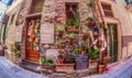 Corniglia, Cinque Terre, Italy - Wall Garden Royalty Free Stock Photo