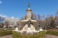 The Corning Memorial Fountain in Bushnell Park, Hartford CT. Royalty Free Stock Photo