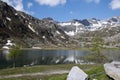 Cornisello Lake, Brenta group, near Madonna of Campiglio Royalty Free Stock Photo