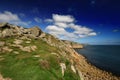 Cornish cliff path in the Summer Royalty Free Stock Photo