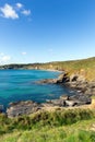 Cornish coast Kenneggy Sand Cornwall England near Praa