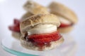 Cornish Devon cream tea scone cream jam Royalty Free Stock Photo