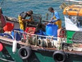 Cornish Fishermen Royalty Free Stock Photo