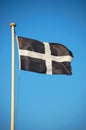Cornish Flag of St Piran Royalty Free Stock Photo