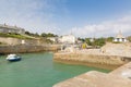 Cornish harbour of Charlestown near St Austell Cornwall England UK in summer Royalty Free Stock Photo