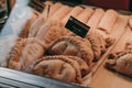 Cornish pasties on sale at a Mines A Pasty shop in Lymington, UK