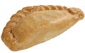 Cornish pasty on white Royalty Free Stock Photo