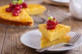 Cornmeal cake with berries