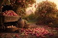 Cornucopia of Apples - A Symphony in the Orchard - generative AI