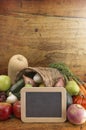 Cornucopia Filled with Fresh Fruits and Vegetables Royalty Free Stock Photo