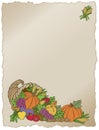 Cornucopia Frame Royalty Free Stock Photo