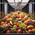 Cornucopia: The true prize of a wealthy harvest Royalty Free Stock Photo