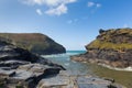 Cornwall coast Boscastle Cornwall England UK beautiful autumn day Royalty Free Stock Photo