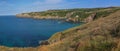 Cornwall coastline with stunning view Royalty Free Stock Photo