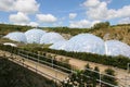 The Domes of the Eden Project Gardens St Austel Cornwall England.