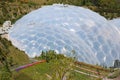 The Domes of the Eden Project Gardens St Austel Cornwall England.