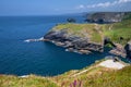 Cornwall spectacular coast. Hiking trails Royalty Free Stock Photo