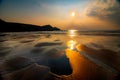 Cornwall sunset view sea beach water summer