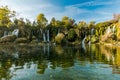 Corolful autumn nature,Kravica waterfall,Bosnia Royalty Free Stock Photo