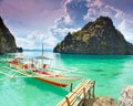 Coron lagoon Royalty Free Stock Photo