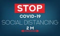 Social distancing. Stop coronavirus.COVID-19. Banners and headers for site. Royalty Free Stock Photo