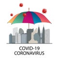 City lockdown campaign due to coronavirus crisis