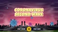 Concept Second wave coronavirus pandemic outbreak. Covid-19 coronavirus wave.